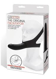 Lux Fetish The Original Facilitator Face Strap-On with Dildo - Black -  Spice Sensuality