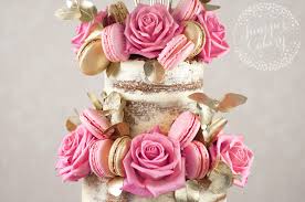 Check spelling or type a new query. Pink And Gold Macaron Studded Naked Birthday Cake