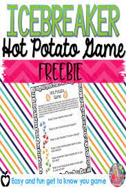 Free Hot Potato Icebreaker Activity Icebreaker Activities Group Counseling Get To Know You Activities