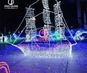 Outdoor LED Street Decorative Lighting for Custom Motif Ship 3D Light Best  Quality Custom Christmas Decoration