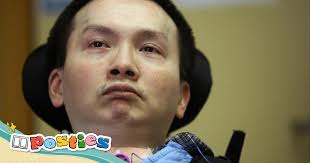 Quadriplegic Tang Siu-pun, who stirred debate