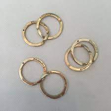 Replica Rings Alexander Hamilton Eliza Hamilton Hamilton Ring Interlocking Ring Sterling Silver Wedding Ring Bronze Wedding Ring Interlocking Wedding Rings Historical Jewellery Wedding Rings