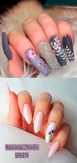 The trendiest thanksgiving nails of 2019. Cute Floral Spring Nails Ideas For 2019 Shiny Nails Designs Floral Nails Cute Nails