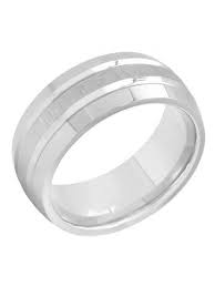 Men S Gray Cobalt Domed Double Grooved Wedding Band Mens Ring Size 14 Grey Wedding Ring Bands Mens Wedding Bands Rings For Men