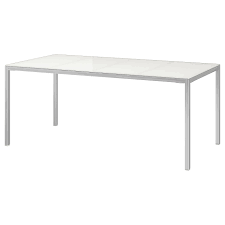 Ce modèle très moderne présente un vert tendance très élégant. Torsby Table Chrome Verre Blanc 180x85 Cm Ikea