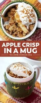 Easy Microwave Apple Crisp In A Mug Recipe In 2020 Microwave Apples Microwave Apple Crisps Mug Recipes