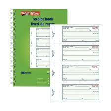 Integrated ruler and adjustable locking paper guide ensure precision alignments and consistency. Staples Bilingual Spiral Bound Receipt Book 100 Triplicates 4 Rece Staples Ca