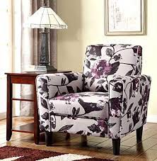 Beautiful Container Furniture Direct Gilbert Collection Modern Floral Print Pattern Upholstered Living Floral Armchair Accent Chairs For Living Room Furniture