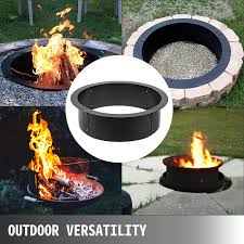 Fire Pit Ring Liner Campfire Pit 36 Outside Firepit Insert Home Use Li Vevor Us
