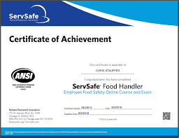 The course modules cover a basic review of food safety practices followed by a test. Servsafe Food Handlers Certificate Red Poppy Doula