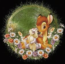 How Cute Is This Bambi And Thumper Piece Kelebekler Hayvanlar Resim