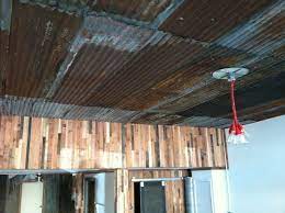 Rustic corrugated metal ceiling (lovelyhomedesigns). Pin By Sloe Jenn On House Thoughts Rustic Tin Ceilings Corrugated Metal Tin Ceiling