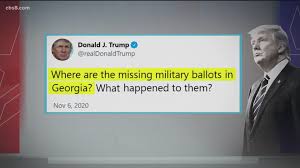 Trump Questions Absentee Military Ballots Will They Be Counted Cbs8 Com