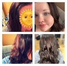 Trying to cheer up my sister after her haircut 😎