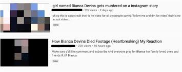 Clark and devins were friends before her murder. Days After Bianca Devins Killing Youtube Still Hosting Images Of Body