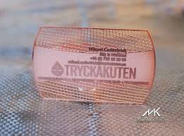 Make your own embossed business cards using acid etching: 3d Copper Metal Cards Metalkards Com