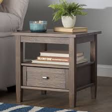 Give your bed or couch some company with the. Alcott Hill Solid Wood 4 Legs 1 Drawer End Table With Storage Reviews Wayfair In 2021 Furniture End Table With Storage End Tables