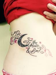 My New Tattoo I Love You To The Moon And Back 7 Stars For Our 7 Kids Hip Tattoo To The Moon And Back Tattoo Back Tattoo Tattoos For Daughters