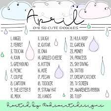 April Ohsocutedoodles Challenge Doodlechallenge Doodleaday Doodle Doodles Dailydoodle Bujo Bul Drawing Challenge 30 Day Drawing Challenge Sketch Book