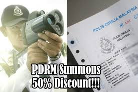In celebration of its 75th anniversary, jpj is offering 70% discount on its summonses. Pdrm 50 Summons Siscount Saving Kaki Festive Promos
