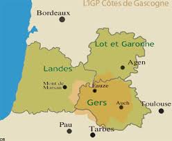 Côtes de gascogne — weinfelder der côtes de gascogne bei castelnau d auzan côtes de gascogne ist der name eines weinbaugebiets in der gascogne. Cotes De Gascogne A Venir Les 5 Du Vin