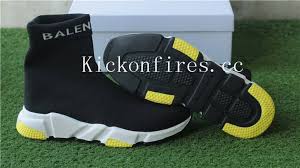 Balenciaga Socks Black And Yellow Balenciaga Speed Sock Trainer Black Yellow Balenciaga Black N Yellow Trainers