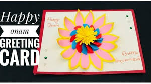 Just bring your imagination, and use crello now. Happy Onam Greeting Cards Making At Home Ll Onam Festival Greeting Youtube