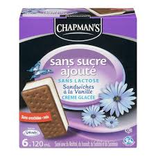 Chapman S No Sugar Added Lactose Freee Vanilla Ice Cream Sandwich Walmart Canada