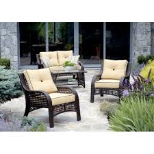 Chicago Wicker Napa 4 Piece Wicker Chat Set Patio Collections Seating Sets Ace Hardware Patio Seating Sets House Balcony Design Outdoor Living Space