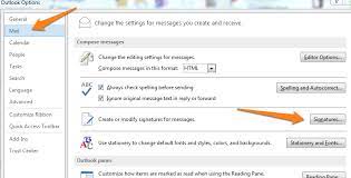 How to use the signatures and stationary option in outlook 2013 to modify or add a new signature. How Do I Change My Email Signature In Outlook 2013