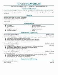Home Health Nurse Job Description Resume Elegant Best Intensive Care Nurse Resume Example Home Health Nurse Nursing Resume Nurse Job Description