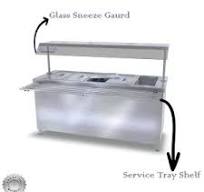 Bain Marie 6 GN Glass Top + Cabinet | ALPHA Kitchen Factory