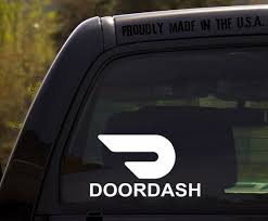 Set Of 2 Doordash Vinyl Decals I Ship Twice A Day At 9am And 5pm I Try To Ship Same Day If Ordered By 11 Am If You Would Like It Cutomize