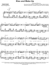If you're alone with someone you like, how can you tell if they want to kiss you? Kiss And Make Up Sheet Music 3 Arrangements Available Instantly Musicnotes