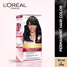 L'oréal paris is a leading beauty brand that portrays the blend of the latest with more than 50 bold shades — from the white silver up to a deep black color excellence crème hair color products ($8.99) are vivid expressions of l'oréal's slogan 'because you are worth it!'. Buy L Oreal Paris Excellence Hair Color Small Pack No 1 Natural Black 25ml 25g Online At Low Prices In India Amazon In