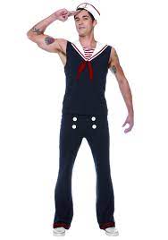 Men S Plus Size Deckhand Sailor Costume Walmart Com