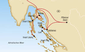 Interaktiver stadtplan von rab insel, kroatien. Inselhupfen In Kroatien
