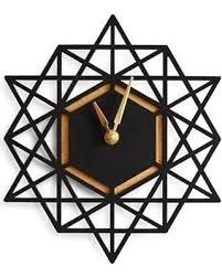 Black And Gold Wall Clock Brika Brika Geometric Wall Clock Women S Black Gold From Lord Taylor Bhg Com Shop Wall Clock Design Home Decor Accessories Clock