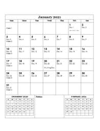 Monthly and weeekly calendars available. Printable 2021 Julian Date Calendar Calendarlabs