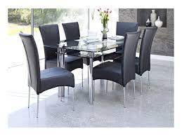 Harveys Black Glass Extending Dining Table Cadeiras Para Mesa De Jantar Sala De Jantar Rustica Mesa De Jantar