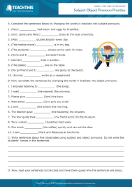 Subject And Object Pronouns Pronouns Practice Object Pronouns Pronoun Activities