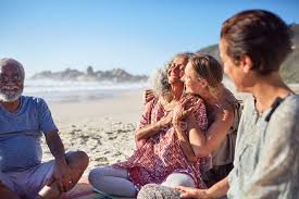 Check spelling or type a new query. Happy Women Hugging On Sunny Beach During Yoga Retreat Daytime Life Stock Photo 250567434