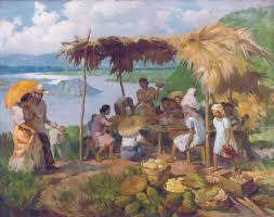 National museum of fine arts. Fernando Amorsolo Dinner In The Sun 1938 Contemporary Art Painting Filipino Art Philippine Art
