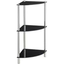 If you have a small kitchen, use these ideas to add more counter space to your kitchen. China Corner Shelving Unit Display Side End Table Glass Shelf Rack Floor Standing China Corner Shelf Stand Black Glass Furniture