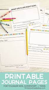 Printable Journal Pages Kids Journal Preschool Journals Journal Printables Templates