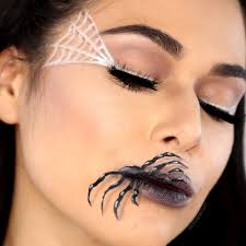 easy makeup idea spider