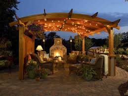 Outdoor Gazebo Lights Romantic Lighting Gazebo Lighting Of The Wooden Patio Warm Gazebo And Cozy Living Nuance Comp Dream Backyard Outdoor Living Outdoor Rooms