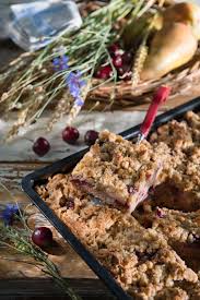Kirsch Birnen Kuchen Mit Nuss Streusel Rezept Birnen Kuchen Kuchen Streusel Kuchen