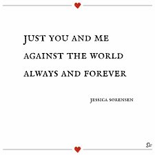 Just You And Me Against The World Always And Forever Jessica Sorensen Spirit Button
