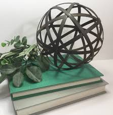 Metal Sphere Metal Orb Farmhouse Home Decor Farmhouse Etsy Farmhouse Shelves Decor Metal Ball Farmhouse Shelves